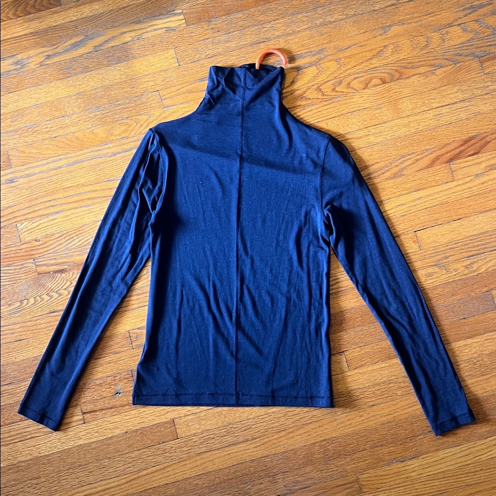 GAP Navy Feather Turtleneck Top - Picture 3 of 3
